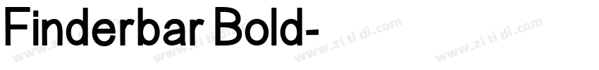 Finderbar Bold字体转换